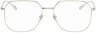 Gucci Silver Square Glasses