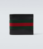 Gucci Web Trademark leather bifold wallet