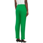 ISSEY MIYAKE Green Sleek Pleats Trousers
