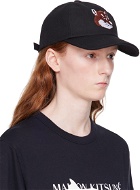 Maison Kitsuné Black Fox Head Cap
