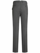 AMI PARIS - Wool Canvas Cigarette Pants