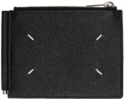 Maison Margiela Black Leather Zip Bifold Wallet