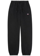 Cole Buxton Embroidered Cotton Sweatpants Black