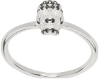Stolen Girlfriends Club SSENSE Exclusive Silver Dusted Skull Ring