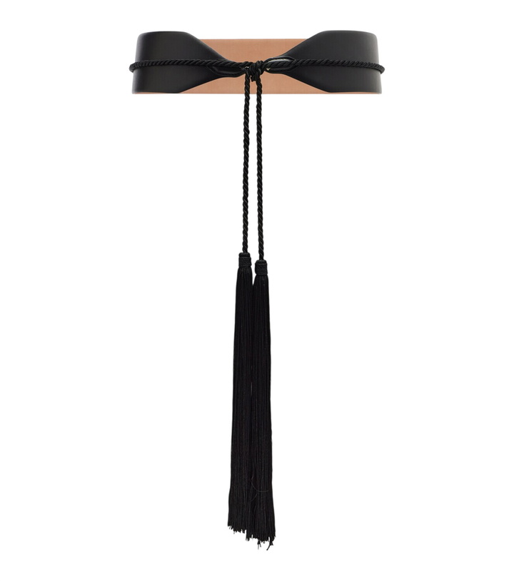 Photo: Alaïa Tassel-trimmed leather belt