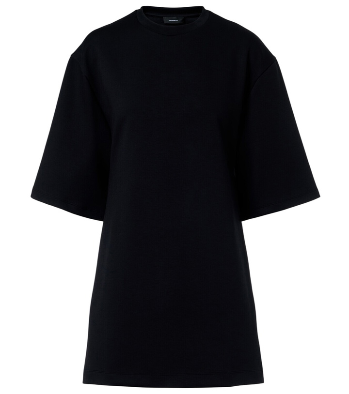 Photo: Wardrobe.NYC Open-back cotton-blend jersey minidress