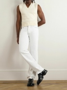 Maison Margiela - Straight-Leg Coated-Cotton Trousers - White