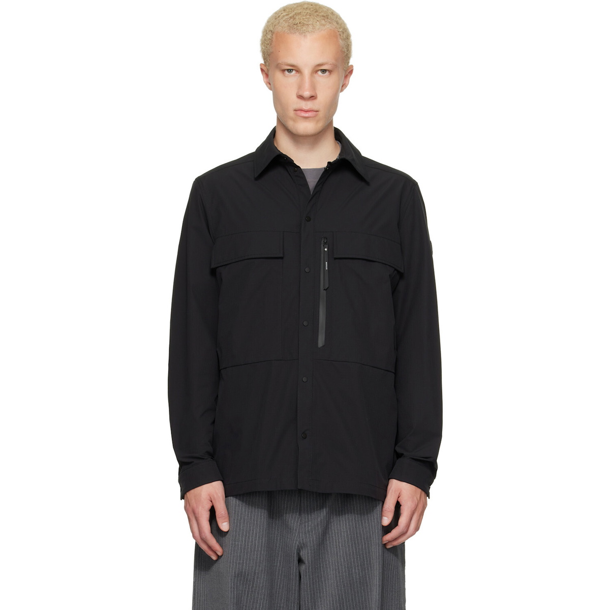 Moncler Black Ripstop Shirt