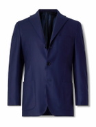 Kiton - Wool and Cashmere-Blend Suit Jacket - Blue