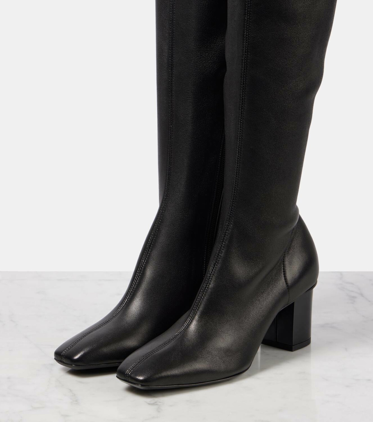 Max Mara Stretchy leather knee-high boots