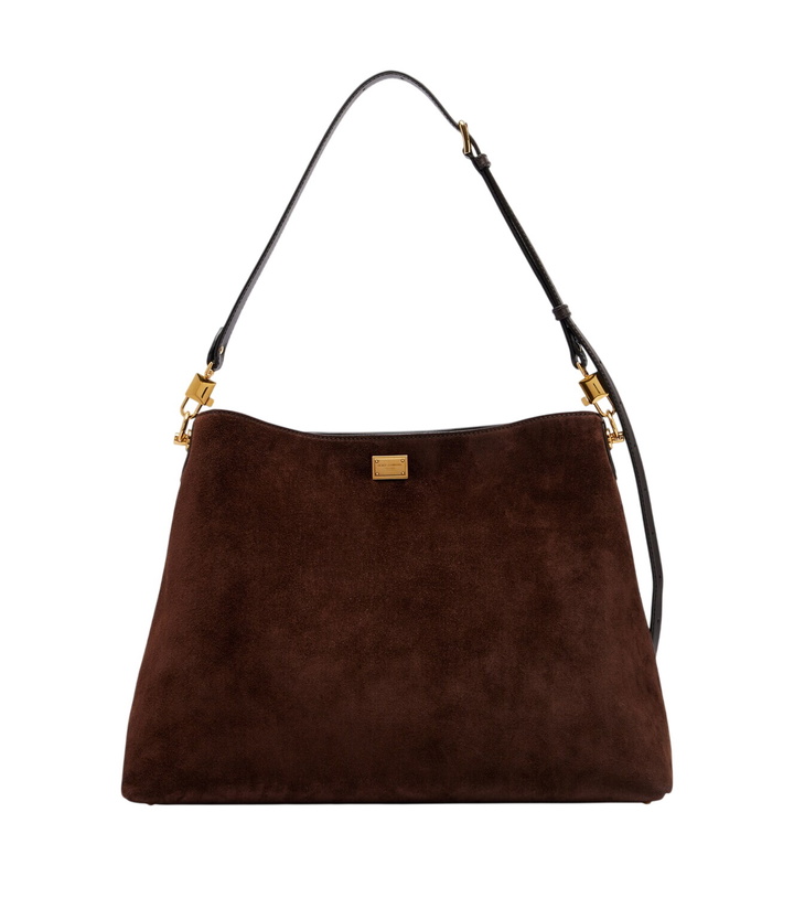 Photo: Dolce&Gabbana Vittoria Large suede tote bag
