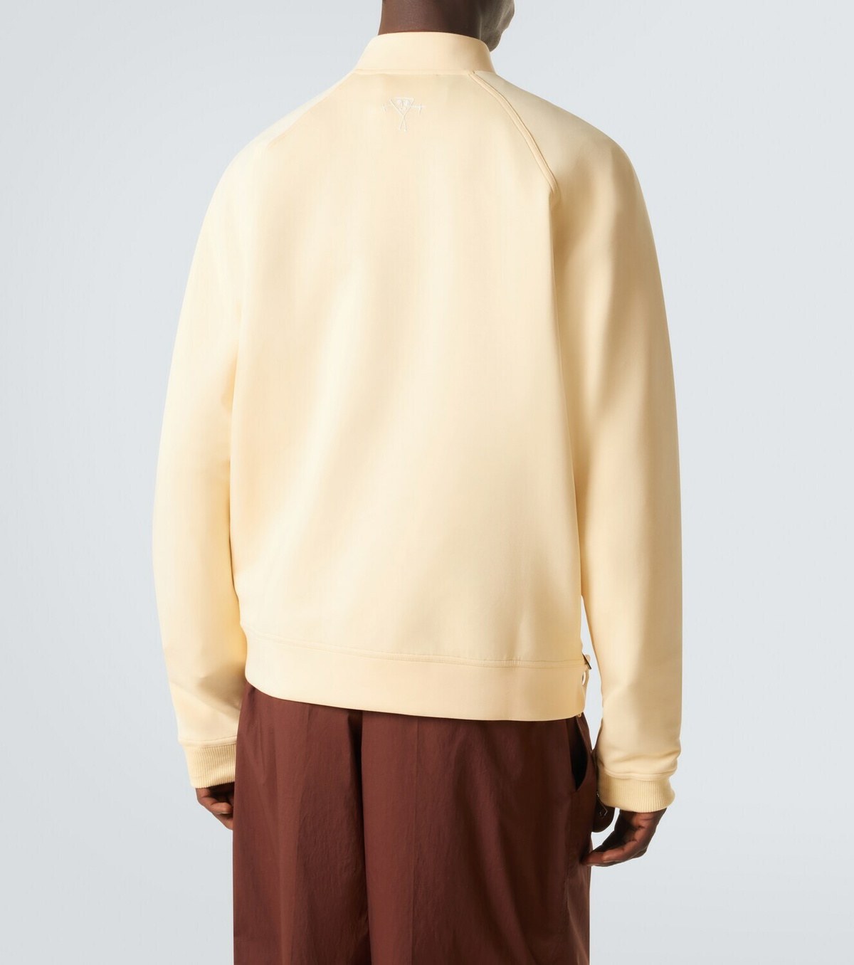 Plan C Cotton-blend half-zip sweatshirt