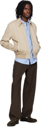 A.P.C. Beige Miles Bomber Jacket