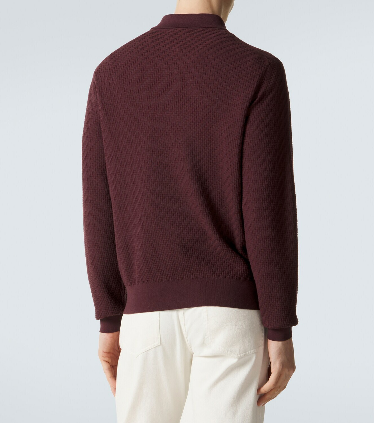 Brioni Cotton, silk and cashmere polo sweater