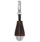 Berluti - Leather and Stainless Steel Shoehorn Fob - Brown