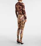 Wolford x Etro Baroque paisley leggings