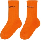 Balenciaga Orange Tennis Socks