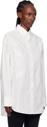 AO Yes White Embroidery Poplin Shirt