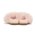 Mr and Mrs Italy Pink Fur Sandals