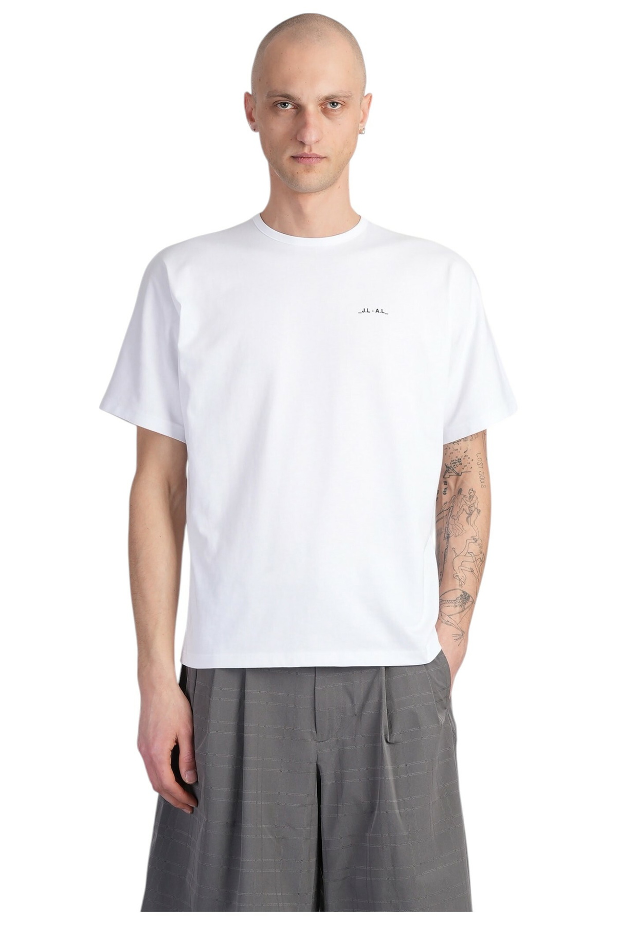 J.L.A.L. ジェイラルPaneled T-Shirt グレー J.L.A.L. ジェイラルPaneled T-Shirt グレー