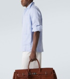 Brunello Cucinelli Linen and cotton-blend shirt