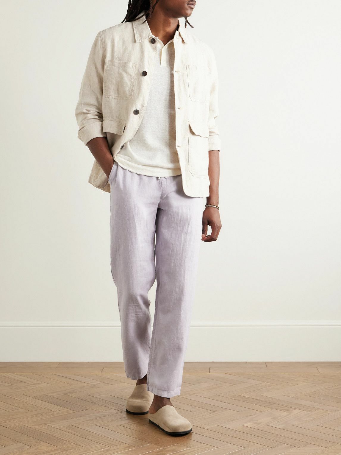 Onia - Linen Polo Shirt - White