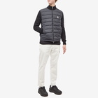 Moncler Men's Hooded Down Knit Jacket in Black