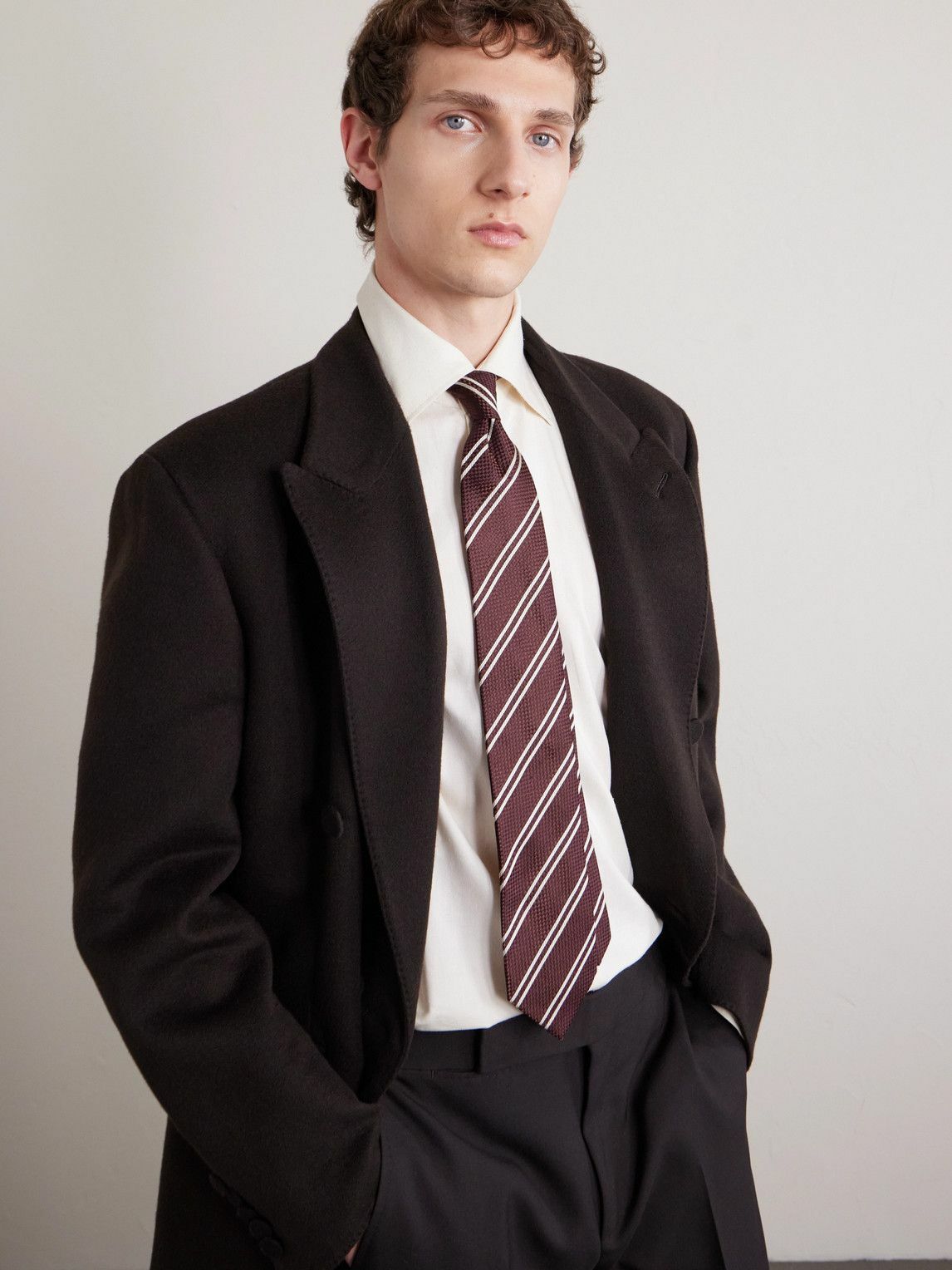 TOM FORD - 8cm Striped Silk-Jacquard Tie