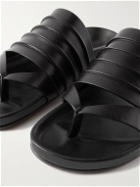 Rick Owens - Ruhlmann Granola Ribbed Leather Sandals - Black