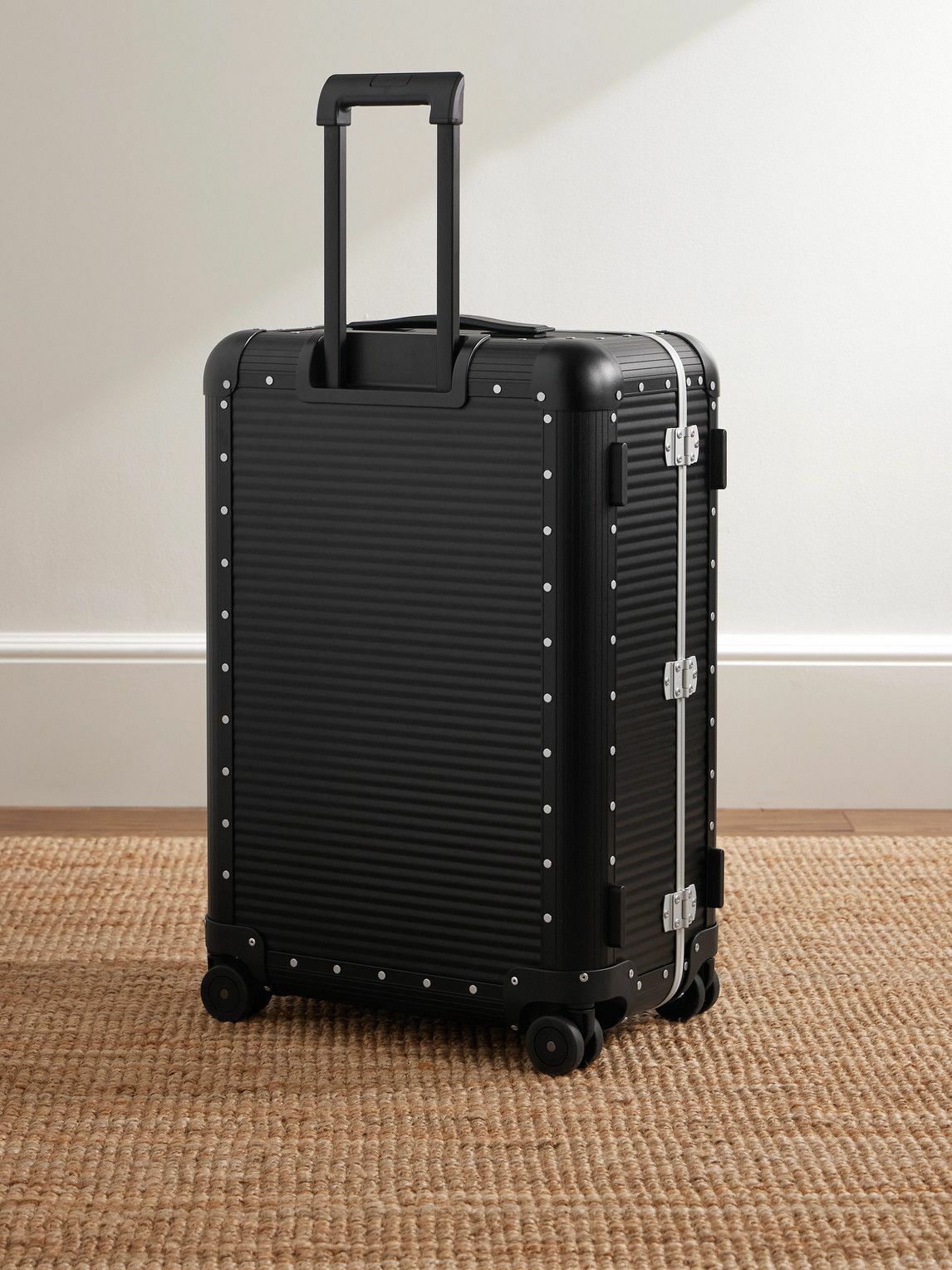 FPM Milano - Bank Spinner 68cm Leather-Trimmed Aluminium Suitcase