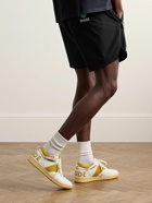 Rhude - St. Tropez Straight-Leg Logo-Print and Embroidered Shell Shorts - Black
