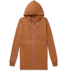 Rick Owens - Cotton-Jersey Zip-Up Hoodie - Orange