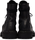 Guidi Black 795 Leather Laced Up Top-Ankle Boots