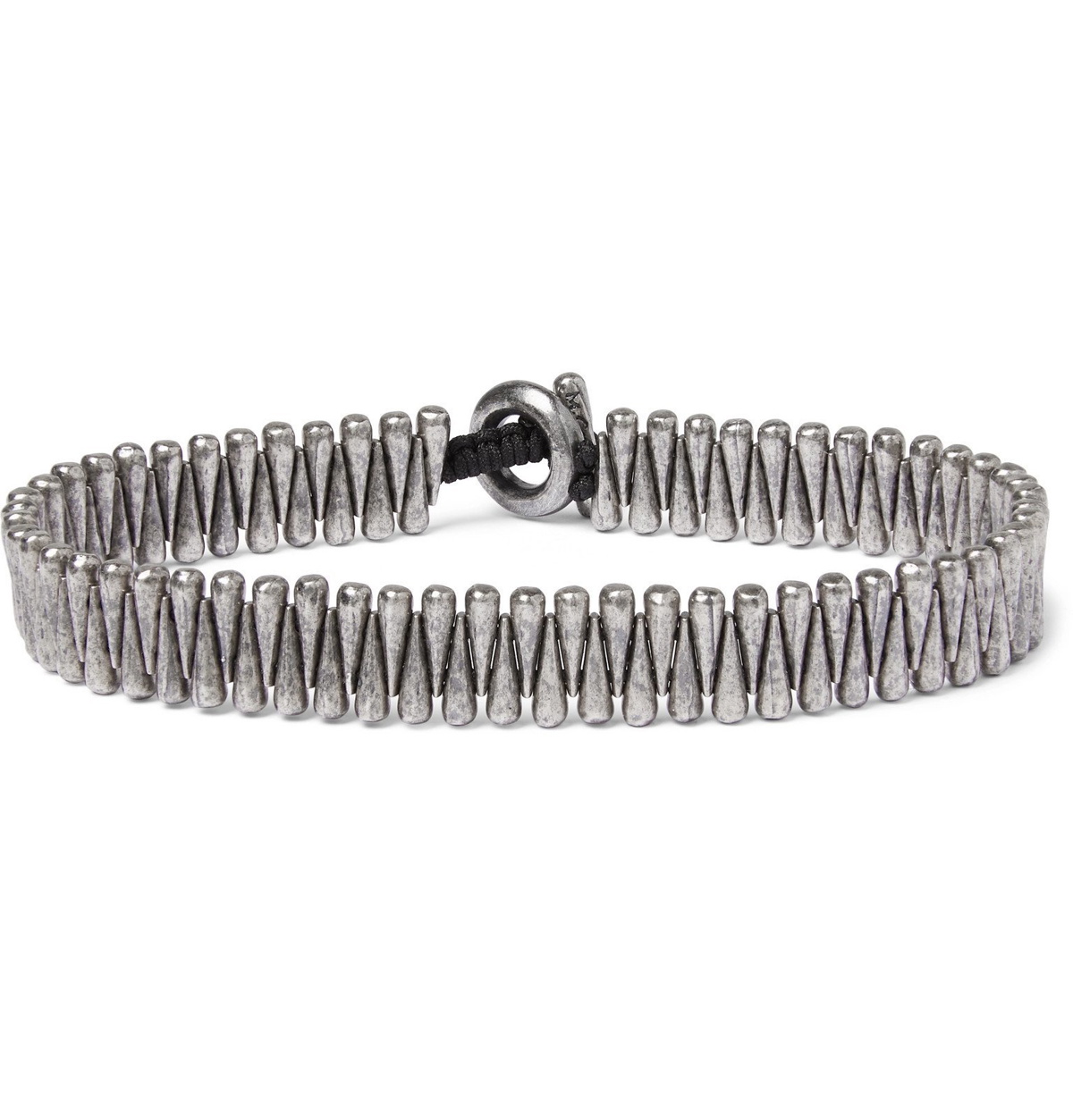 M. Cohen Zig Sterling Silver Bracelet - Men - Silver Jewelry