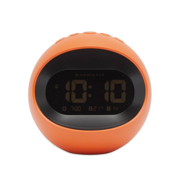 Photo: Newgate Clocks Centre of Earth LED Alarm Clock in Orange