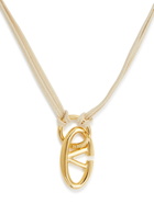 Valentino Garavani VLogo Rope Necklace - Cream - One Size
