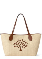 Mulberry Logo Raffia Small Tote bag - Cream - One Size