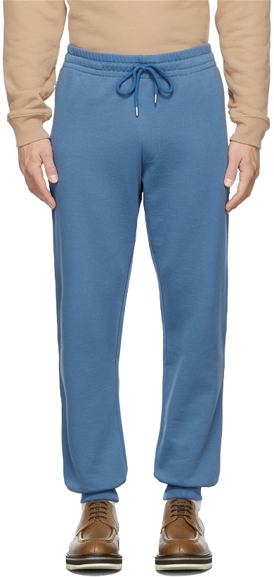 Photo: Dries Van Noten Blue French Terry Jogger Lounge Pants