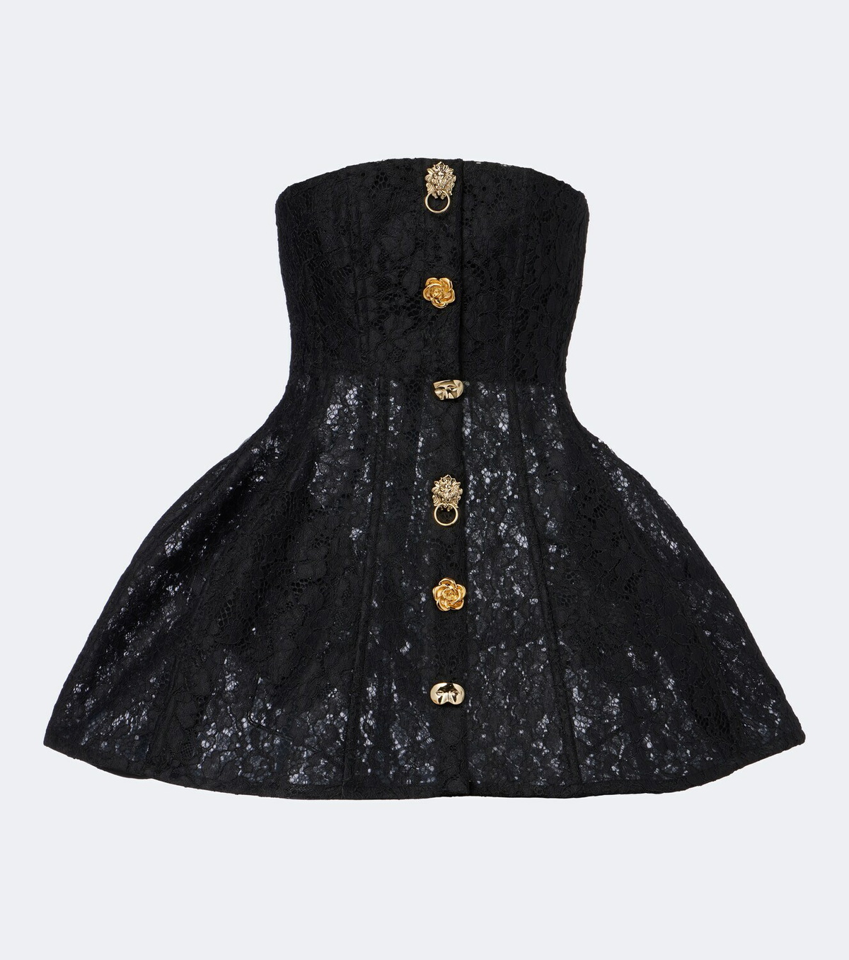 Blumarine Embellished lace bustier dress