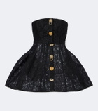 Blumarine Embellished lace bustier dress
