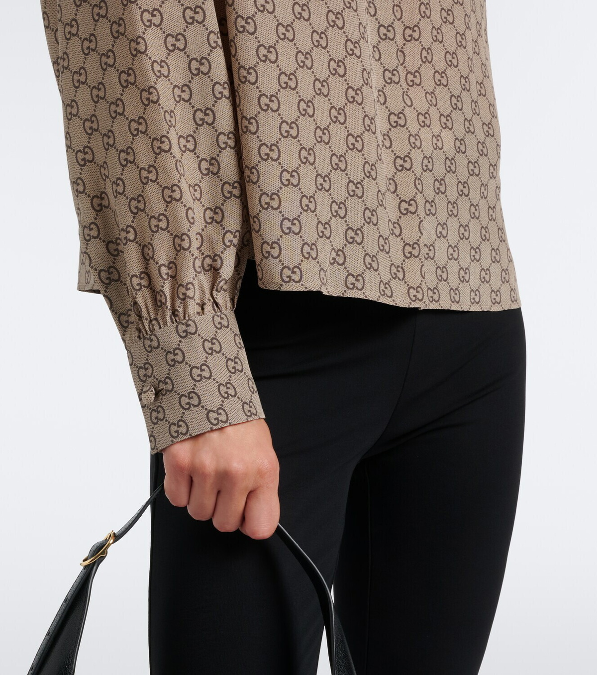 Gucci GG silk crêpe de chine blouse