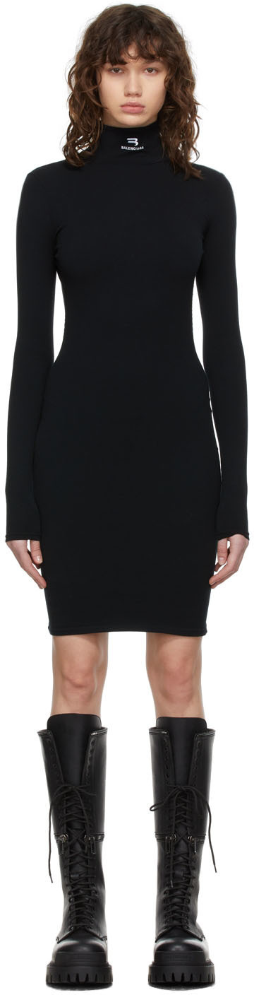 Balenciaga Black Open Back Dress Balenciaga