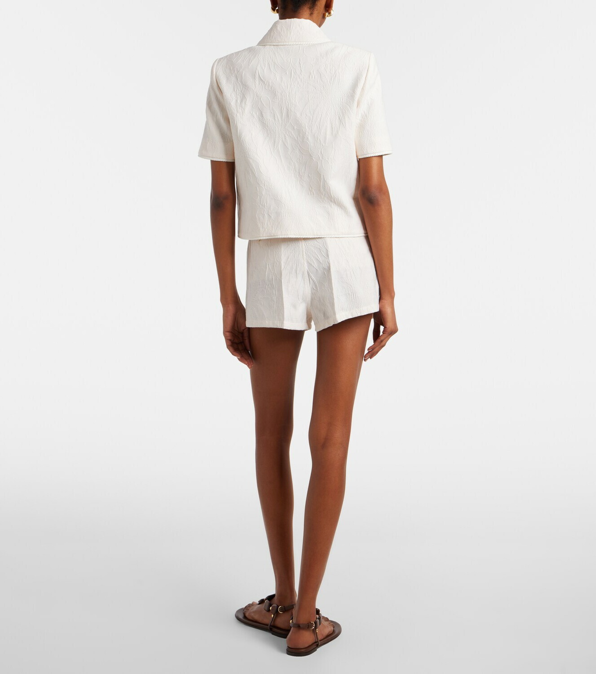 Etro Cotton-blend jacquard shorts