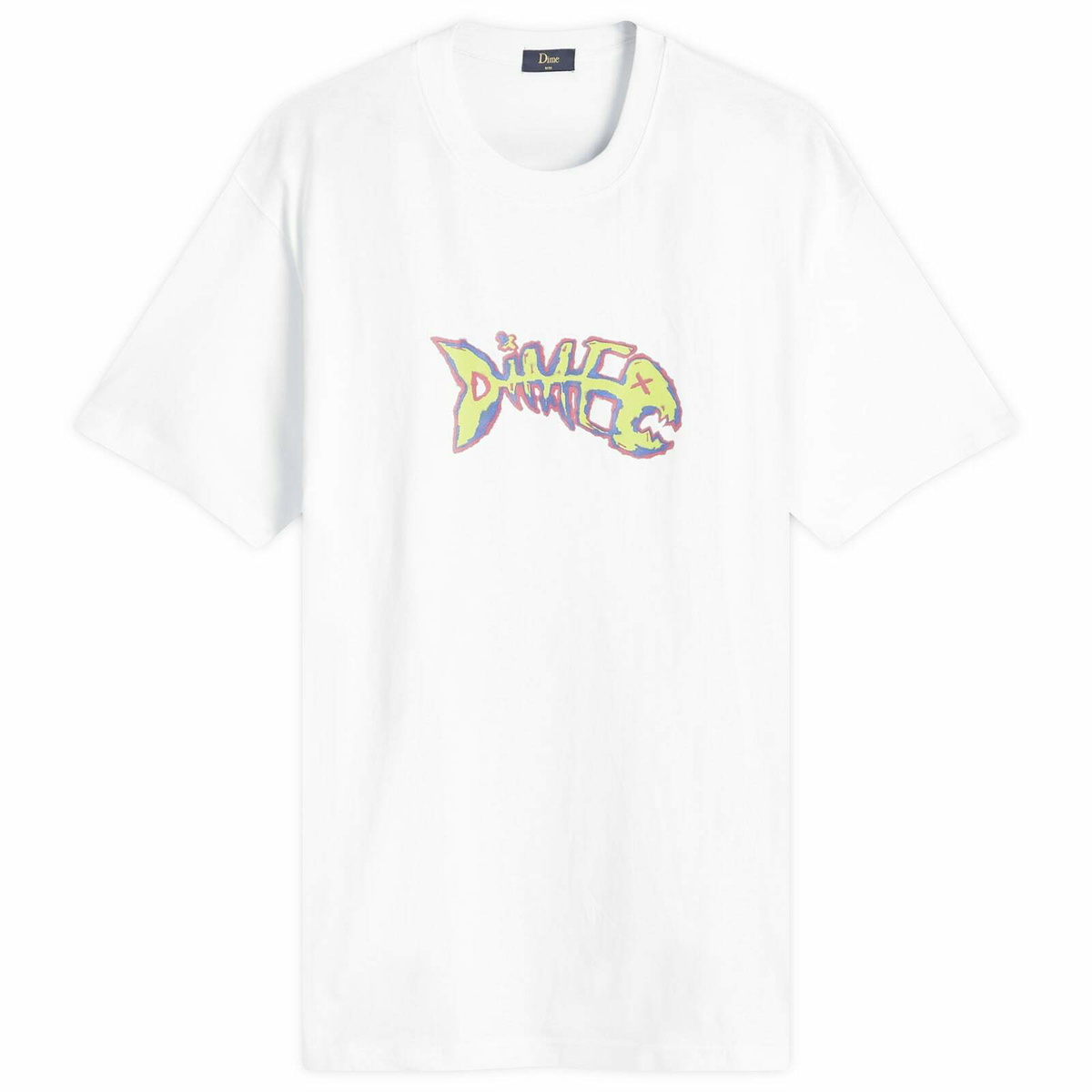 ●DIME●Dime Bones T-Shirt Dime Men's Bones T-Shirt in White Dime