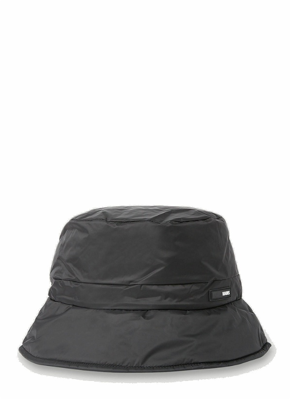 Photo: Padded Nylon Bucket Hat in Black