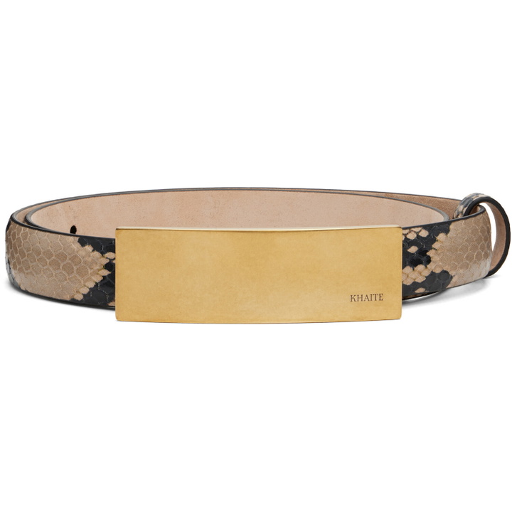 Photo: KHAITE Black & Taupe Berlin Belt