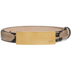 KHAITE Black & Taupe Berlin Belt