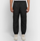 Flagstuff - Logo-Embroidered Tapered Colour-Block Shell Sweatpants - Men - Black