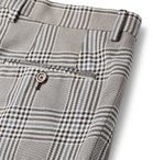 Gucci - Grey Pleated Prince of Wales Checked Cotton Trousers - Gray