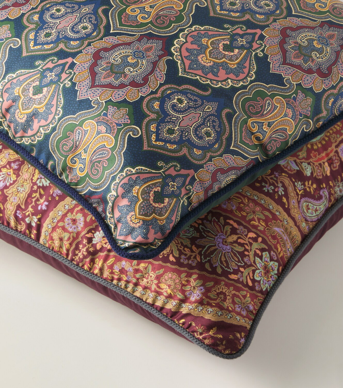 Etro Printed cotton cushion